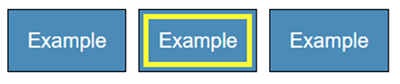 Three blue buttons, the middle has a thick yellow outline well inside the border of the button.